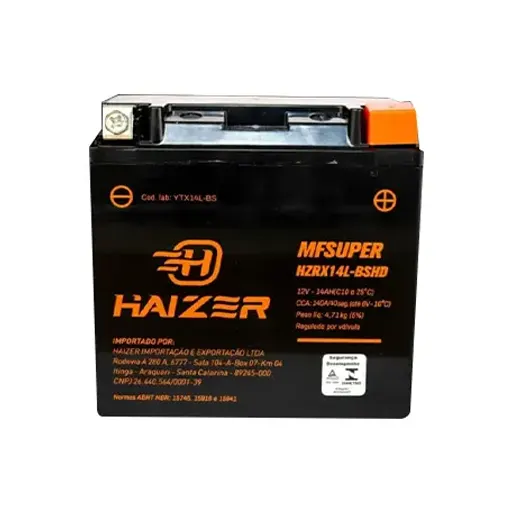 Bateria para moto disponível na Fih Baterias em Curitiba
